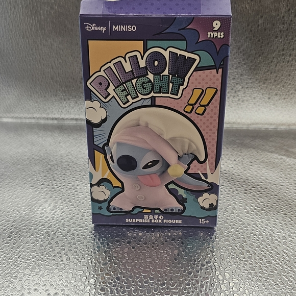 Disney Miniso Stitch Pillow Night Blind Box Figure w/ Card & Box Complete - Picture 2 of 5